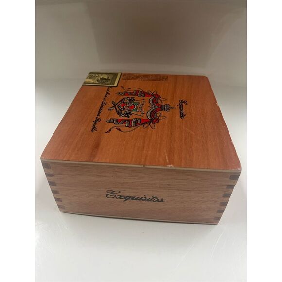 Arturo Fuente Exquisitos Empty Wooden Cigar Box Dominican Republic - Picture 10 of 16
